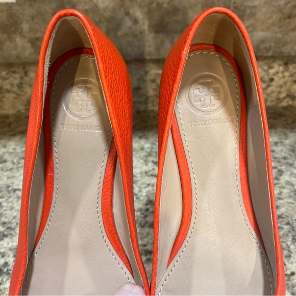 Tory Burch Claire Ballet Flats in Poppy - Picture 3 of 11